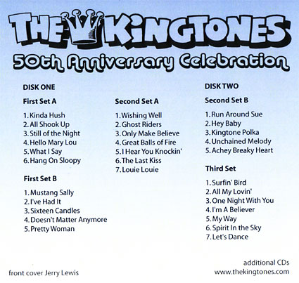 50th Anniversary Celebration CD back Art